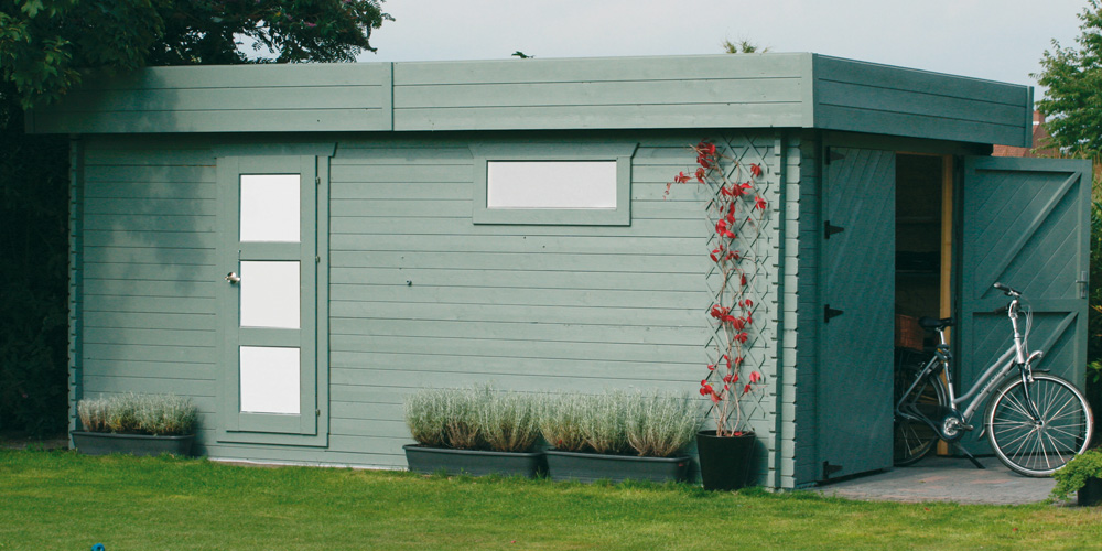 abri de jardin metal toit plat