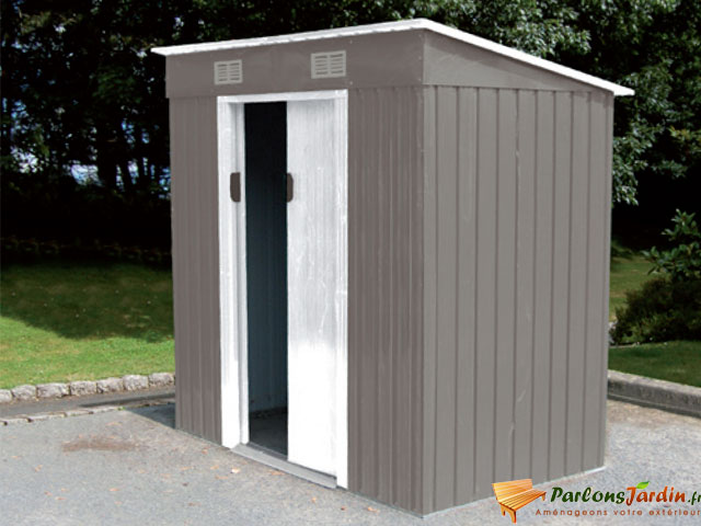 abri de jardin metal toit plat