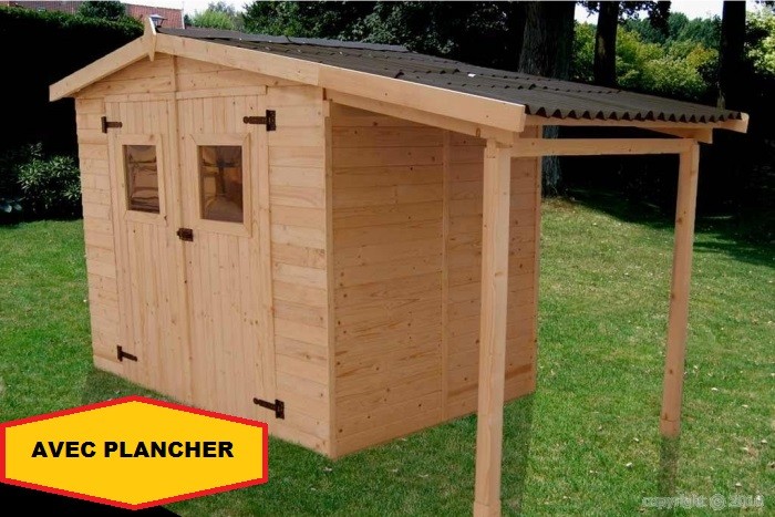 abris de jardin bois avec plancher pas cher