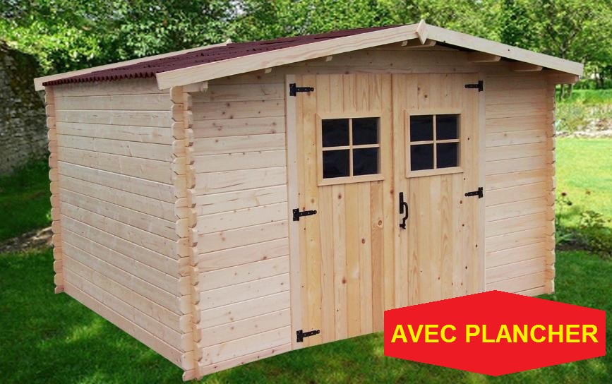 abris de jardin bois avec plancher pas cher