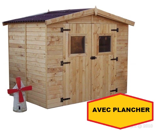 abris de jardin bois avec plancher pas cher
