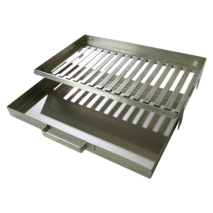 Bac à Cendres Pour Barbecue Cheminée - 100 X 40 Cm, épaisseur 2 Mm - Nettoyage Facile Charbon