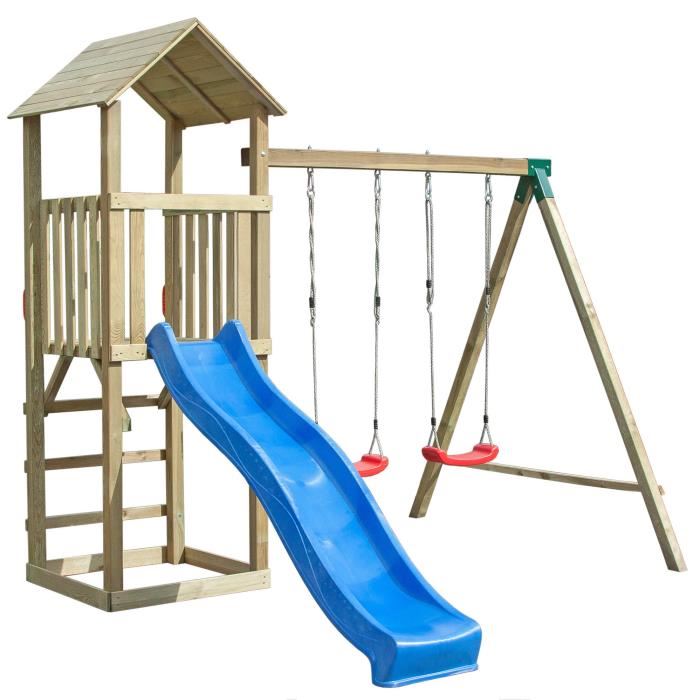 balancoire exterieur en bois