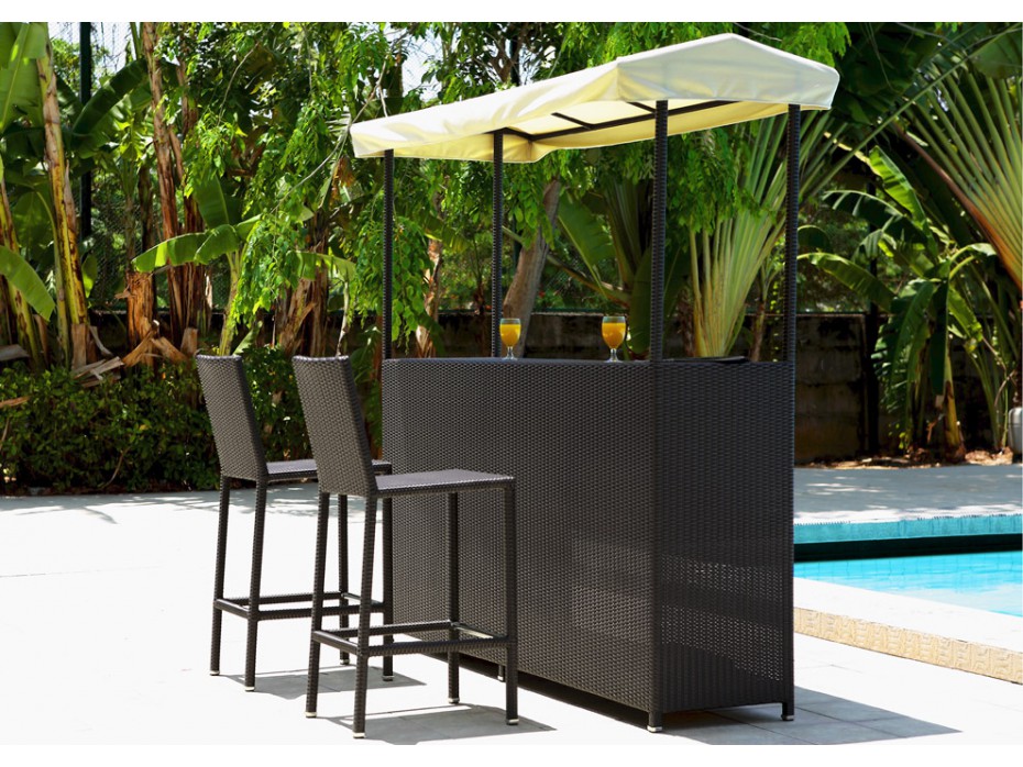 bar de jardin en resine tressee - Agencement de jardin aux meilleurs prix