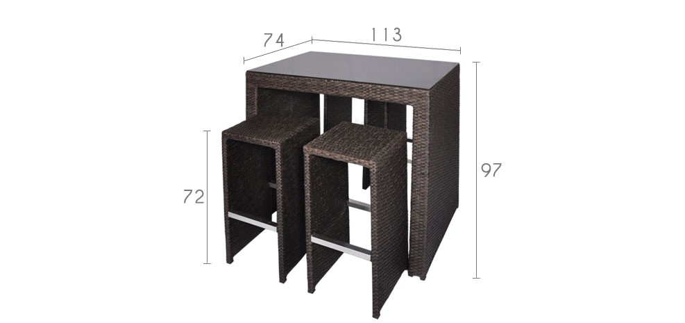 bar de jardin en resine tressee - Agencement de jardin aux meilleurs prix