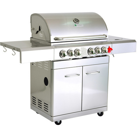 barbecue avec rotissoire gaz