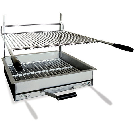 barbecue charbon bois poser