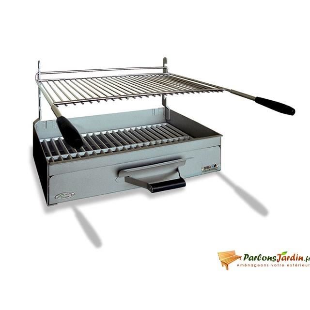 barbecue charbon bois poser