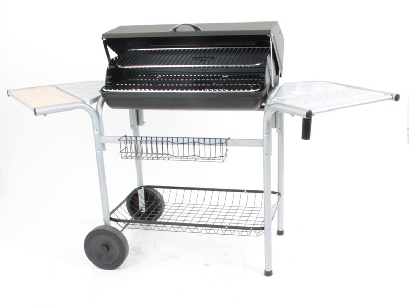 barbecue charbon de bois avec couvercle - Agencement de jardin aux