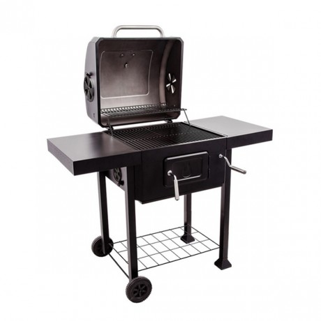 barbecue charbon rectangulaire avec couvercle