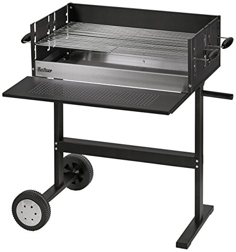 barbecue charbon rectangulaire avec couvercle