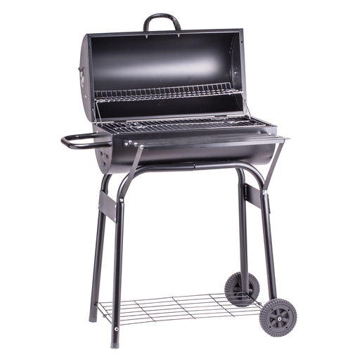 barbecue charbon rectangulaire avec couvercle