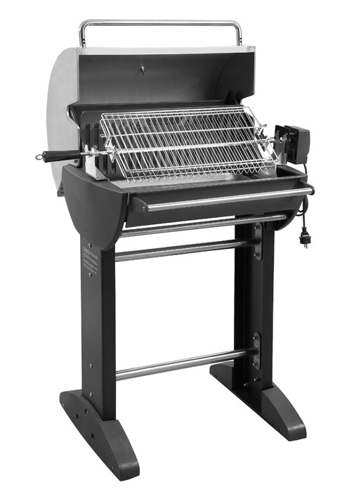 barbecue charbon rectangulaire avec couvercle