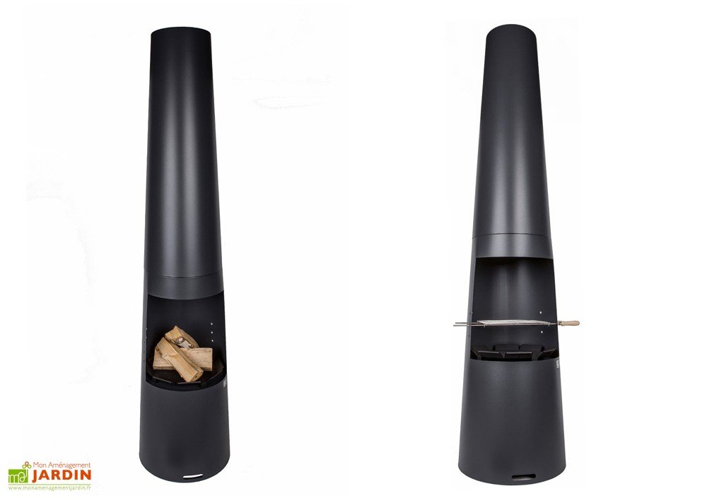 barbecue cheminee exterieure inox