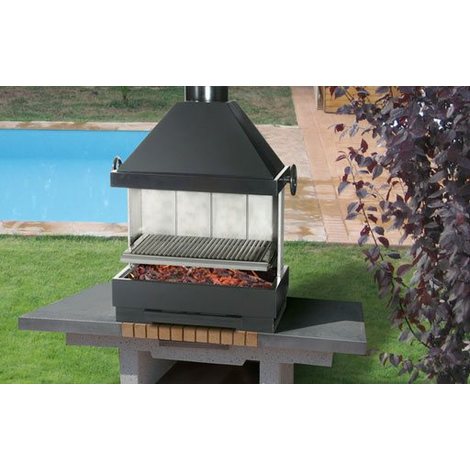 barbecue cheminee exterieure inox