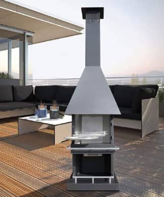 barbecue cheminee exterieure inox
