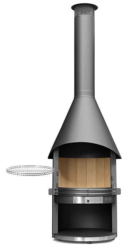 barbecue cheminee exterieure inox