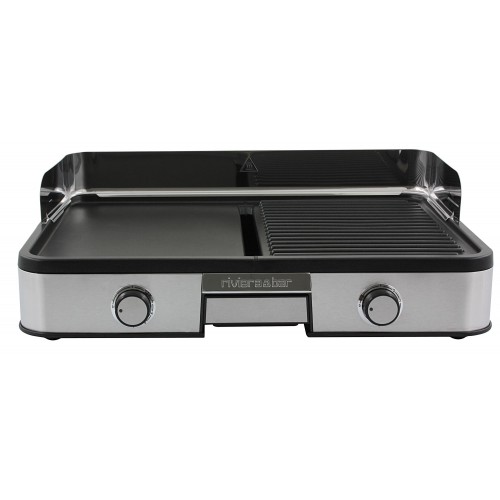 barbecue mixte grill plancha electrique