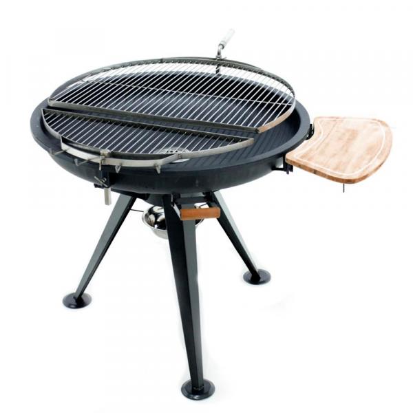 Trépied Pour Barbecue Suspendu BBQ-Toro - Hauteur Réglable 112 à 178 Cm, Charge Max 30 Kg - En Fer Galvanisé, Avec Chaîne Et Sac De Transport