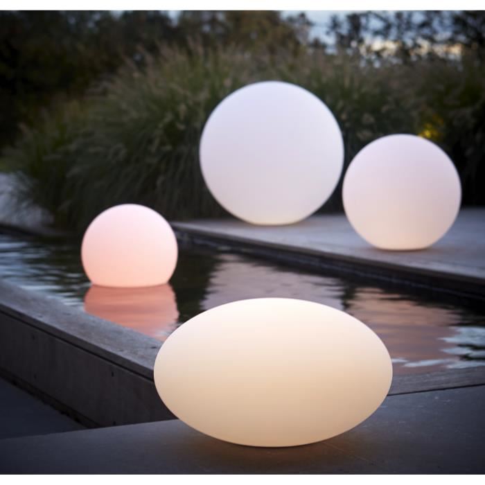 Fontaine Intérieur Jardin Zen Bogota - Boule Verre Lumineuse