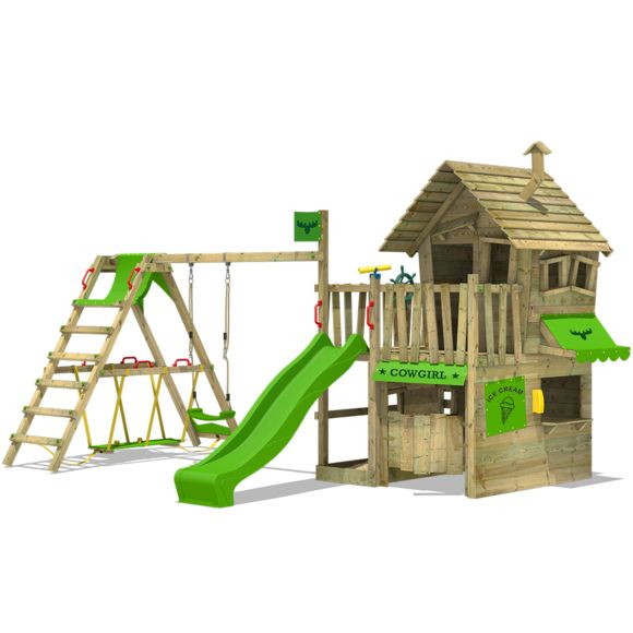 cabane et balancoire