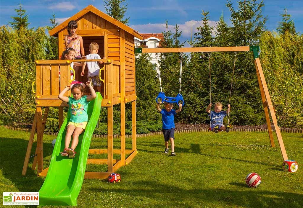 cabane toboggan balancoire