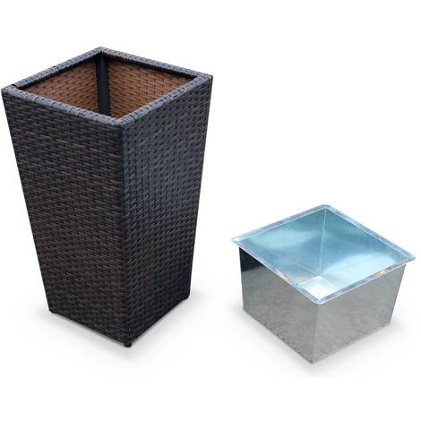 cache pot en resine