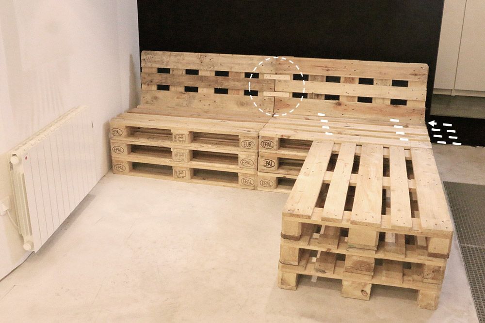 canape en bois de palette