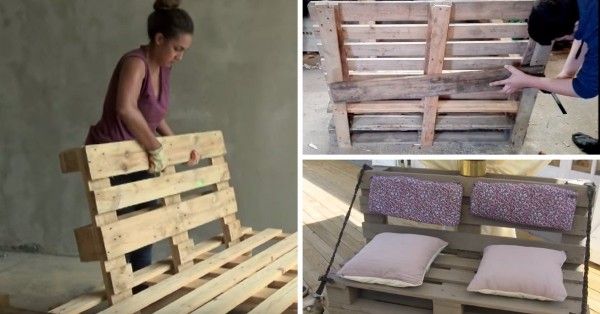 canape en bois de palette