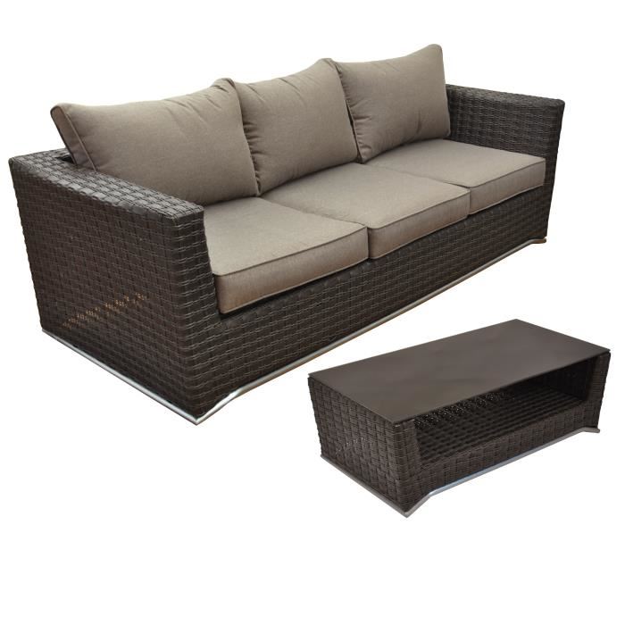 canape exterieur 3 places