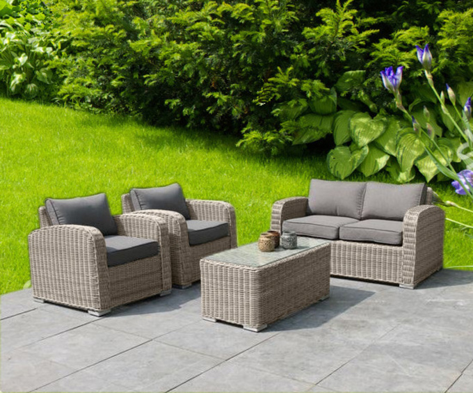 canape jardin resine