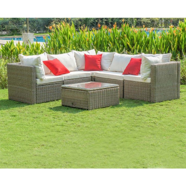 canape jardin resine