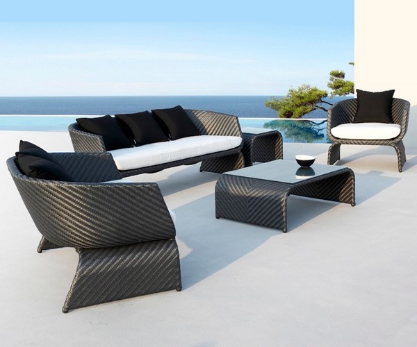 canape jardin resine