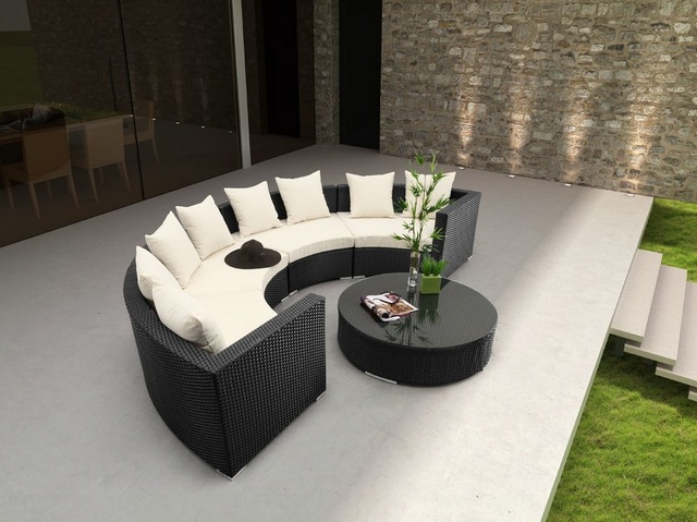 canape rond exterieur