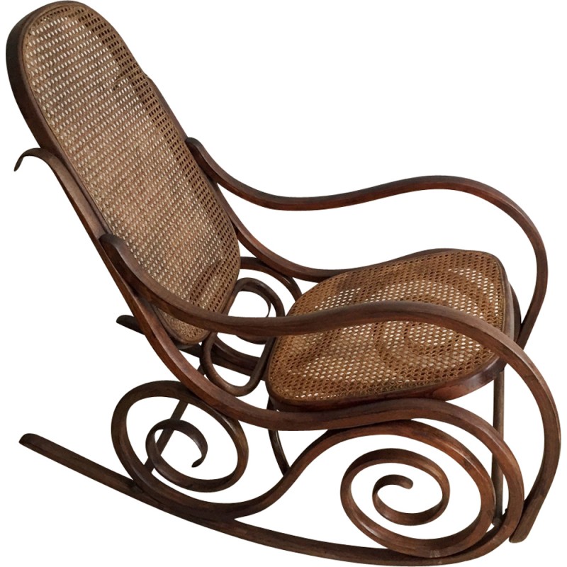 chaise a bascule vintage