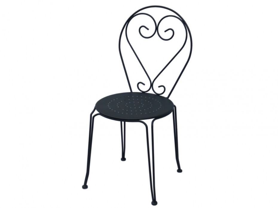6 chaises terrasse fer forgé et bois super qualité - Ameublement