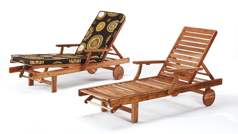 Chaise Longue Jardin Bois