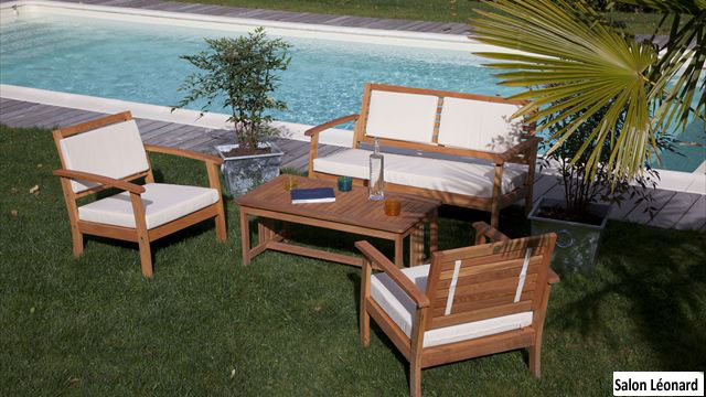 chaise salon jardin bois