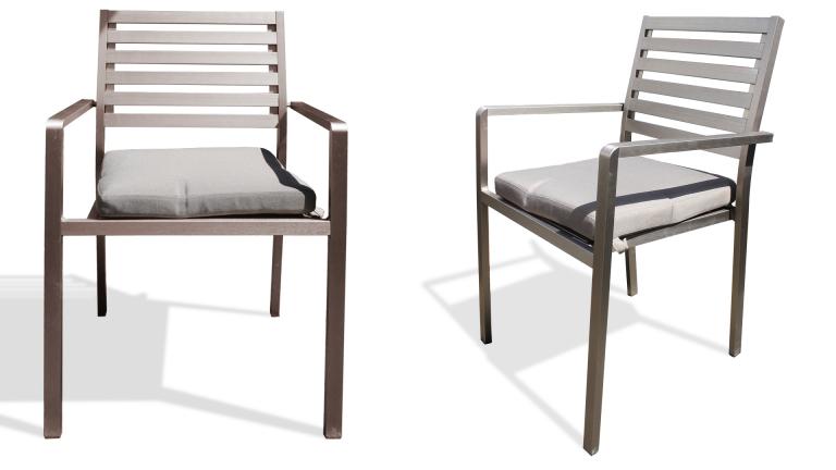 chaises de jardin metalliques