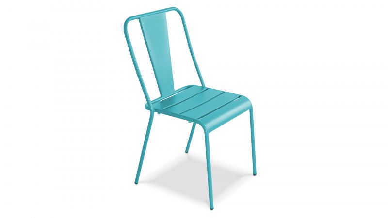 chaises de jardin metalliques
