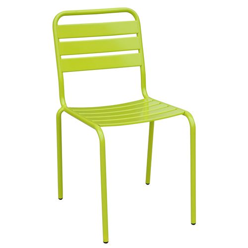 chaises de jardin metalliques
