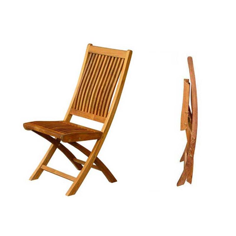 chaises jardin bois exotique
