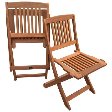 chaises jardin bois exotique