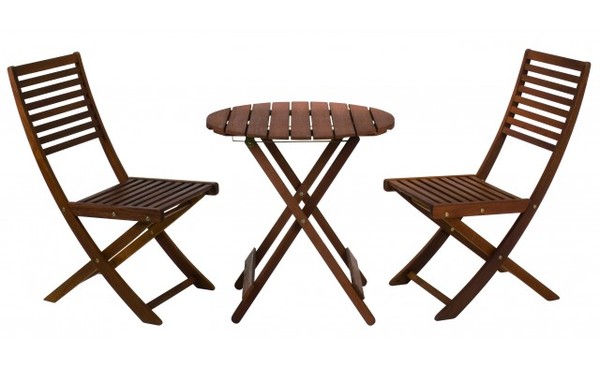 chaises jardin bois exotique