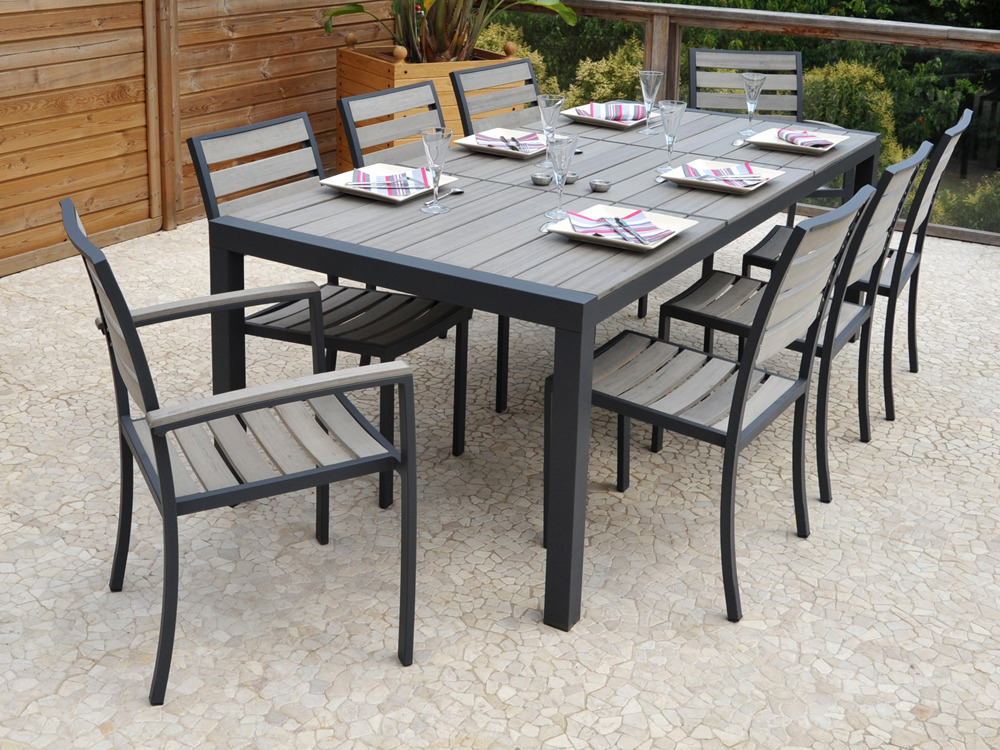 chaises tables jardin
