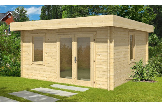 chalet en bois jardin