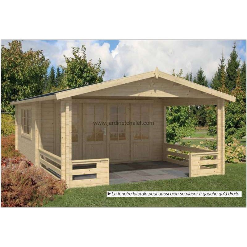 chalet en bois jardin