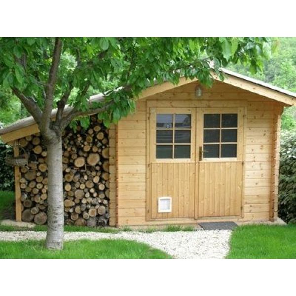 chalet en bois jardin