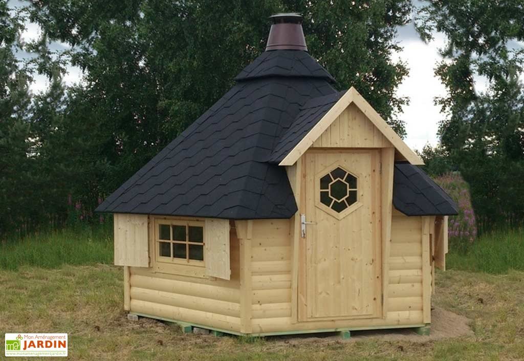 chalet en bois jardin