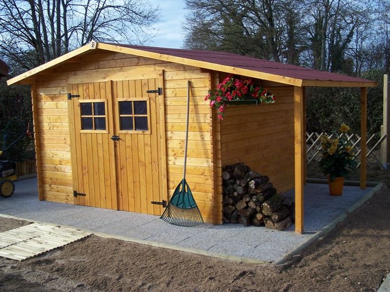 chalet en bois jardin